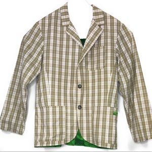 Rosasen Plaid Golf Style Blazer NWT Sz L